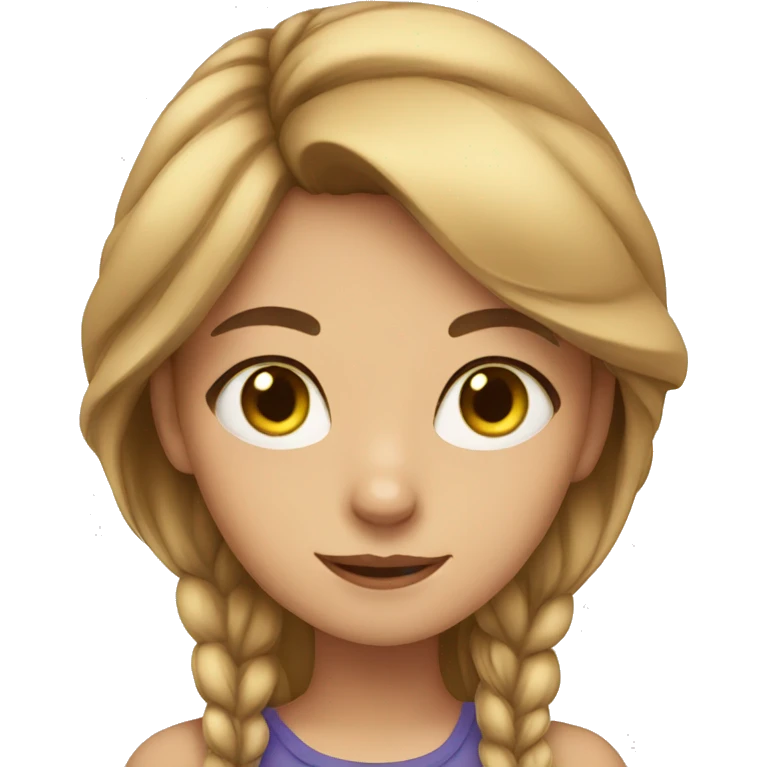 Girl with cat emoji