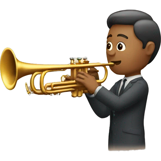 Trumpet with man emoji