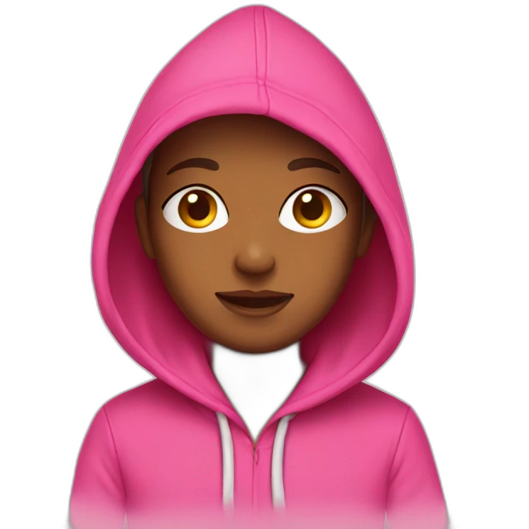 Pink hoodie emoji