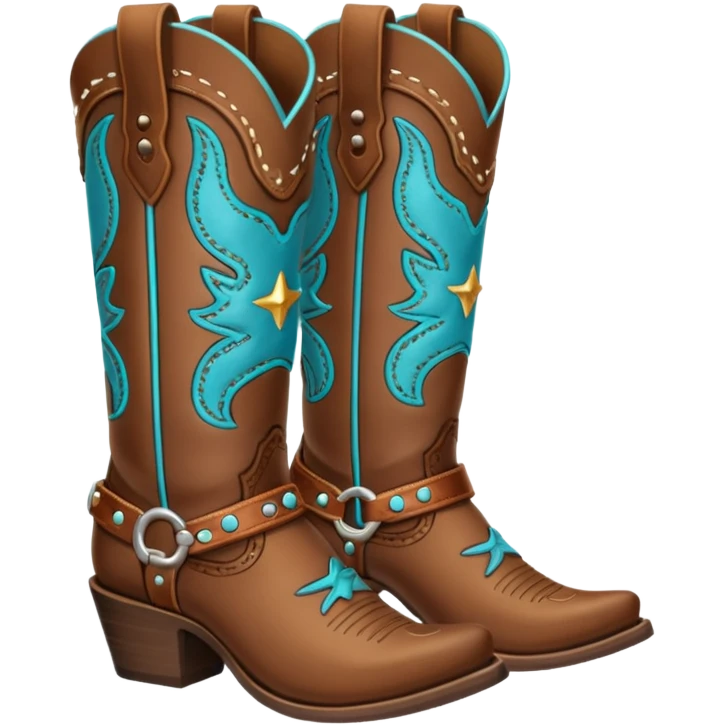 cowgirl boots cute emoji