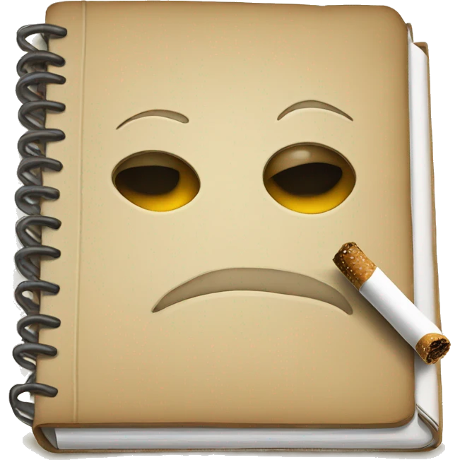 notebook smoking emoji