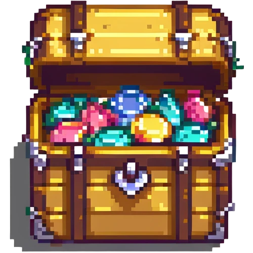 glowing treasure chest emoji