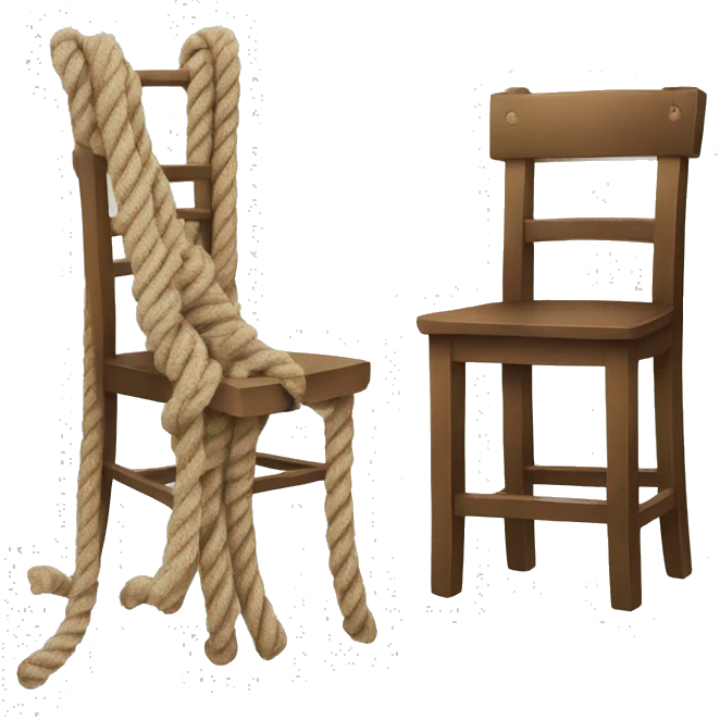 a rope and a chair emoji