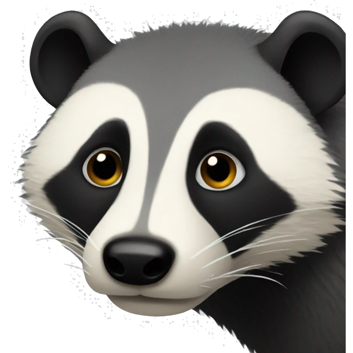 Sad badger emoji