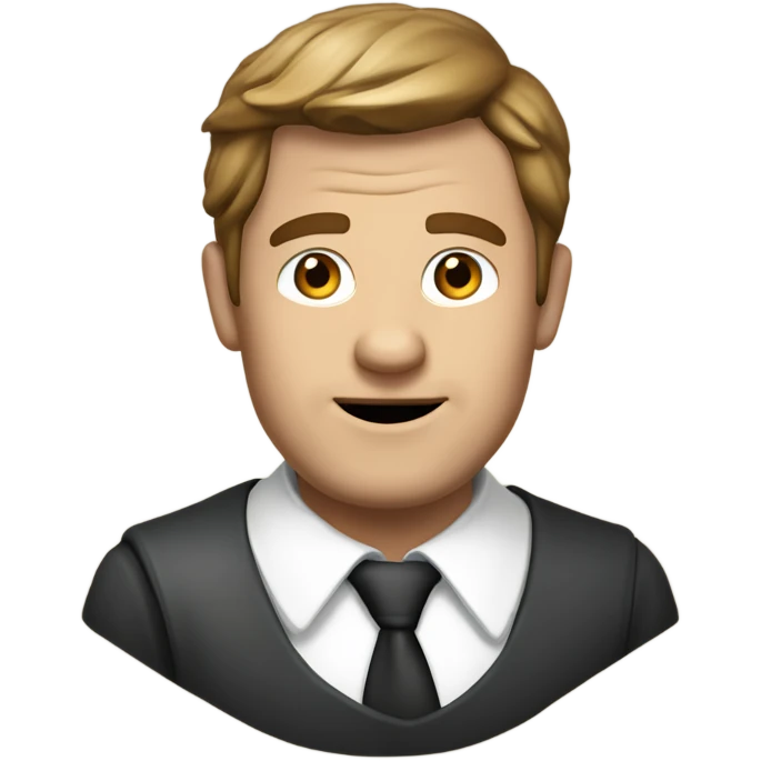 ein mann der im dunklen steht und verstört schaut emoji