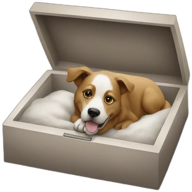 the dog is buried there emoji