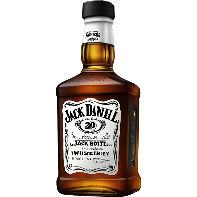 Jack Daniel’s whiskey bottle emoji