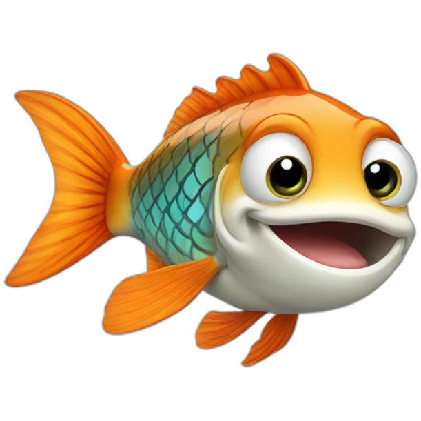 A fish saying "ok" emoji