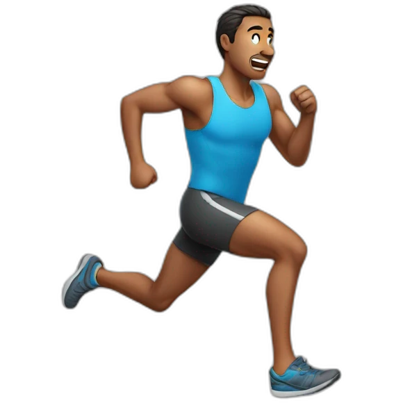 /A man running/ emoji