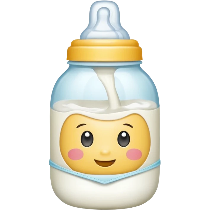 milk baby bottle and diaper emoji