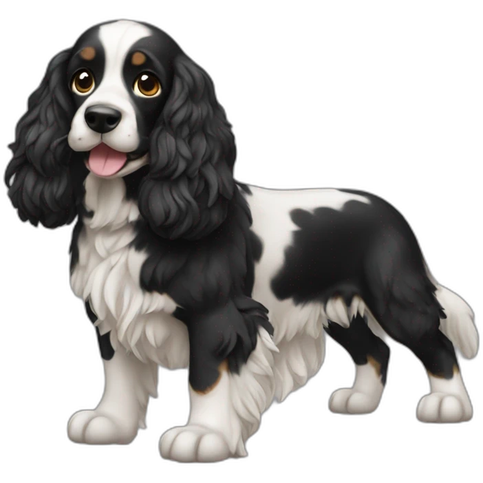 Dog cocker black emoji