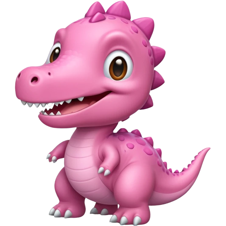 cute baby pink dinosaur  emoji