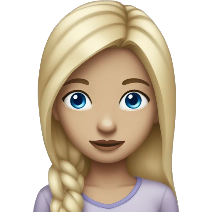 Girl with blue eyes emoji