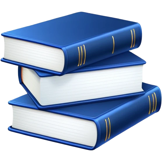 2 neon dark blue books emoji