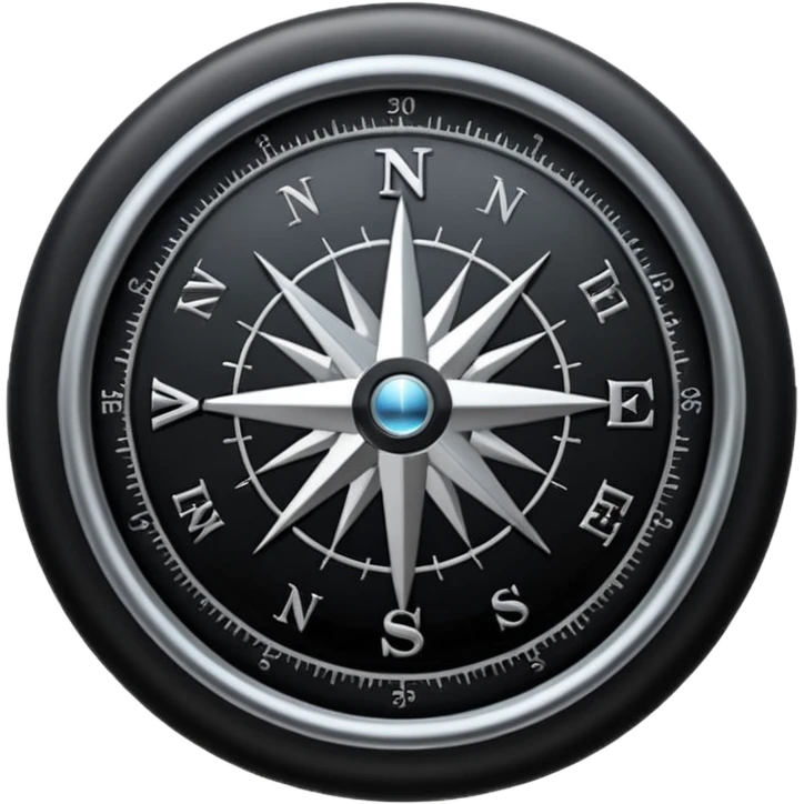 black compass emoji