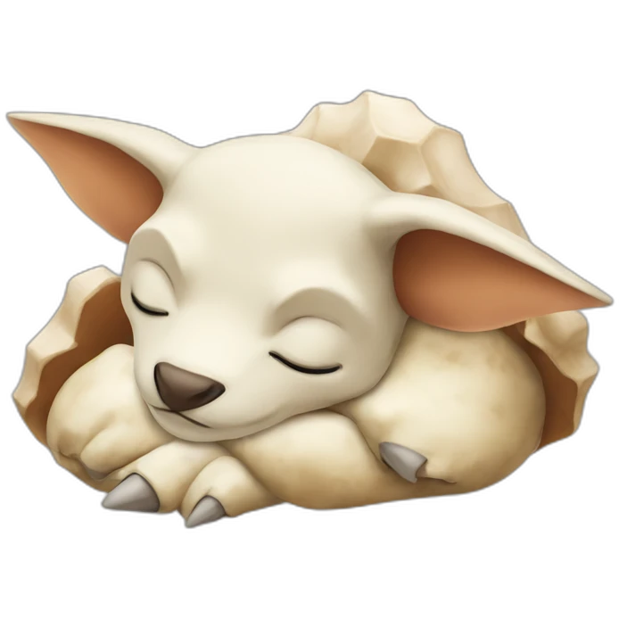 Cubone sleeping emoji