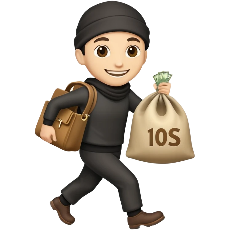돈자루를 멘 도둑 emoji