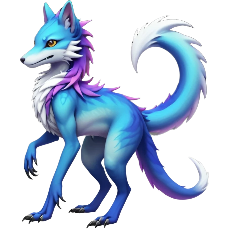 badass elegant wild beautiful natural badass futuristic epic exotic anthro modern furry cyborg-sergal-vernid-creature, full body, gradient pretty hair, with a long tufted tail, aesthetic, art by LiLaiRa, art by art by Falvie emoji