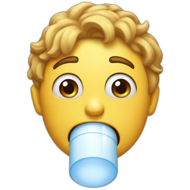 Emoji who coughs and says "uhm uhm" emoji