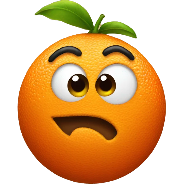 Orange poop emoji emoji