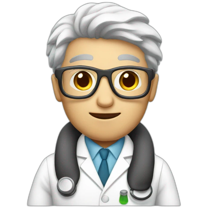 mole scientist in a white coat emoji