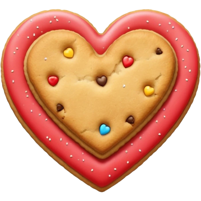 cookie heart emoji