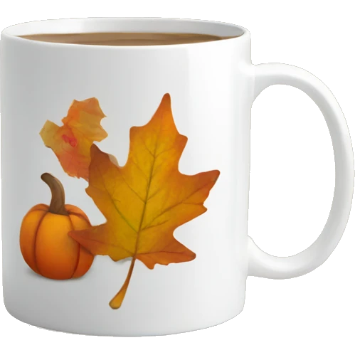 Fall themed mug emoji