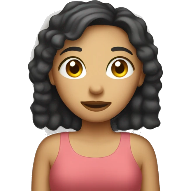 Girl with iPad laying down on bed emoji