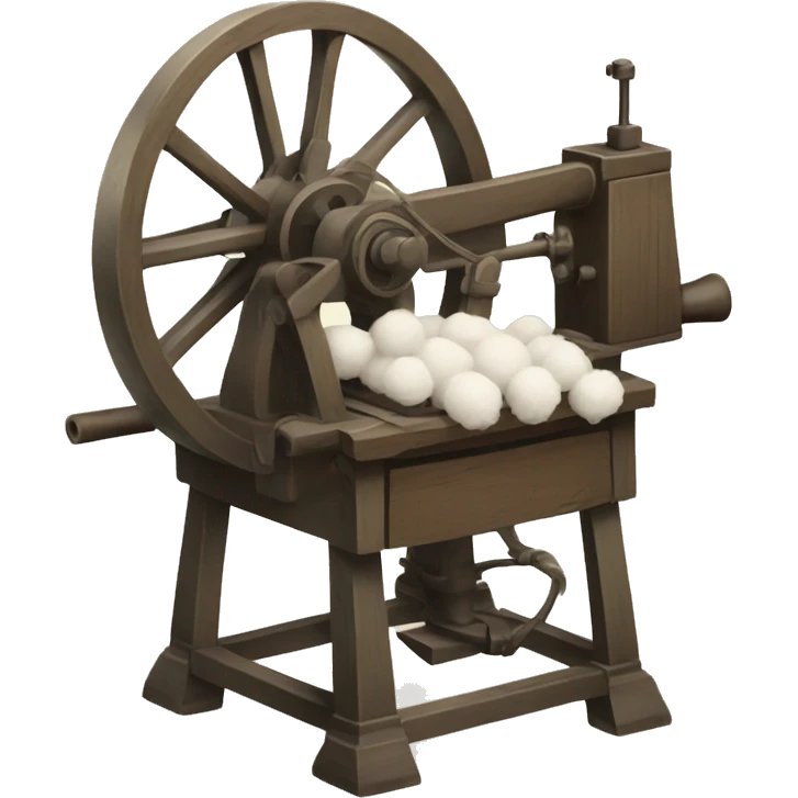 old cotton spinning machine emoji
