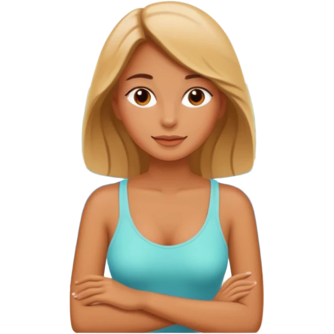 chica relajandose en un paisaje bonito emoji