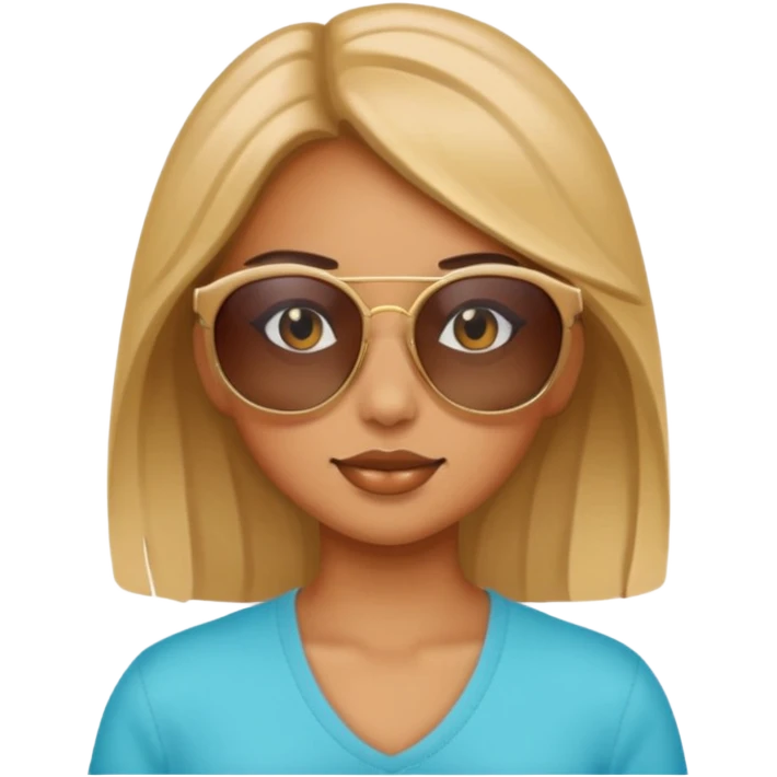 Girl with sun glasses emoji