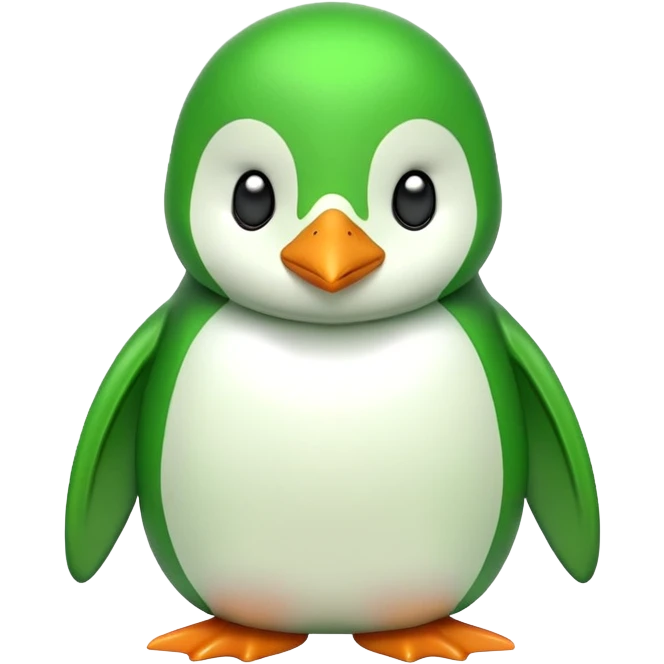 Create a green penguin emoji emoji