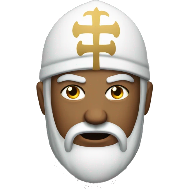an angry saint emoji