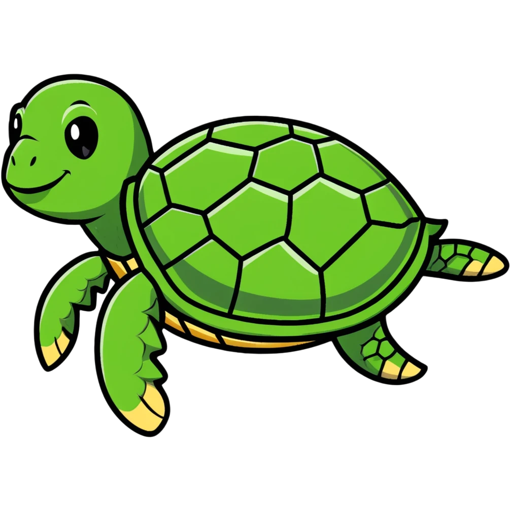 friendly sea turtle emoji