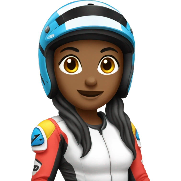 motocross women emoji