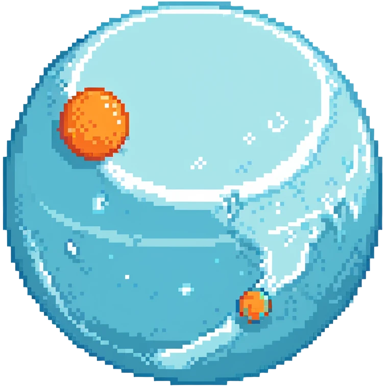 icy blue Uranus planet emoji