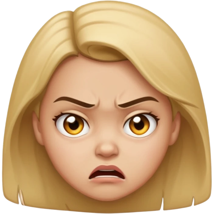 Mavi kızgın korkunç emoji  emoji