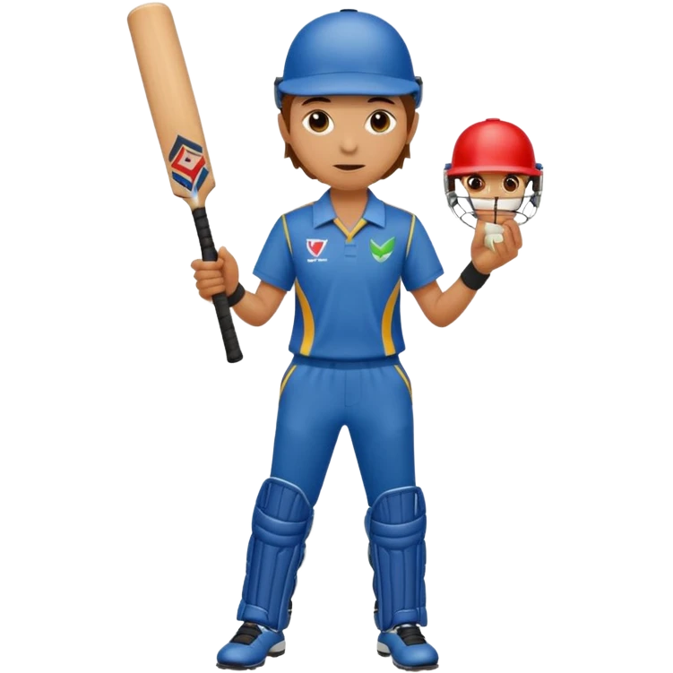 Playing cricket emoji