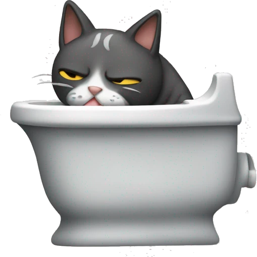 Vomiting cat emoji