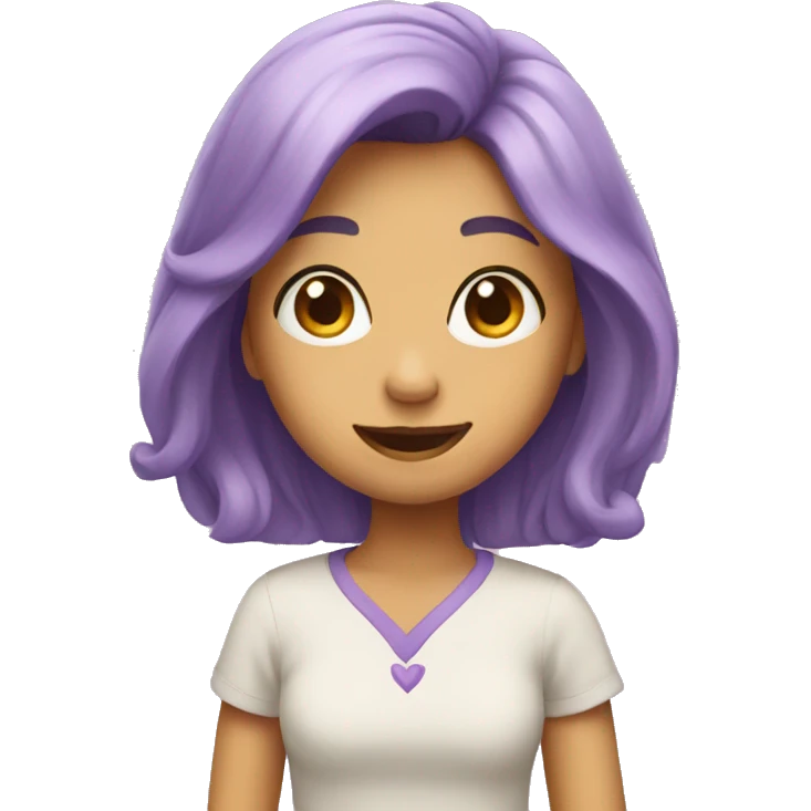 Lila heart emoji