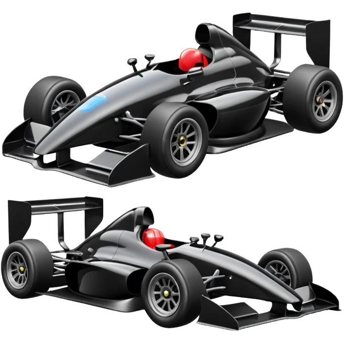 black Formula car emoji