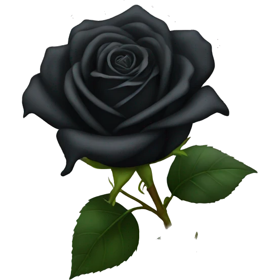 black rose emoji