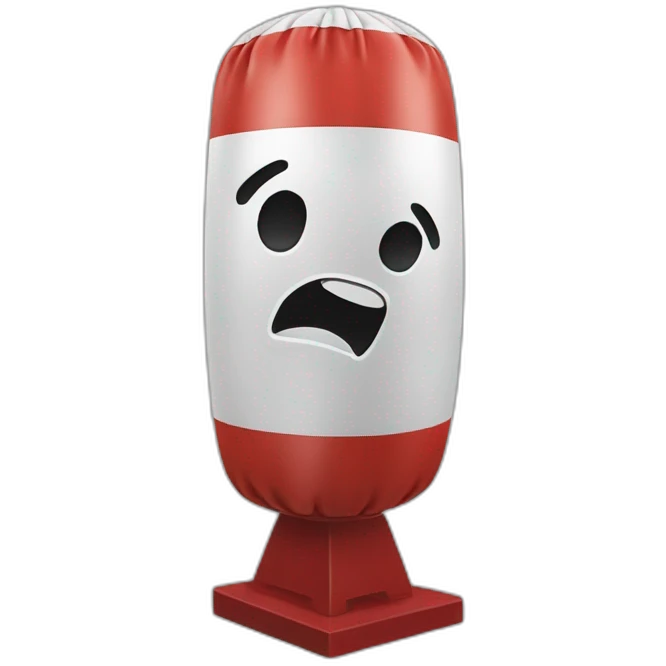 punching bag on stand emoji