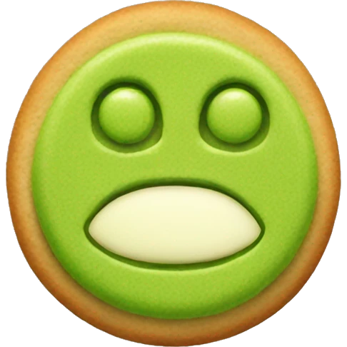 Matcha cookie emoji