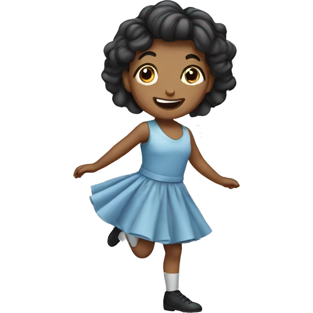 Girl doing curtsy and bow emoji