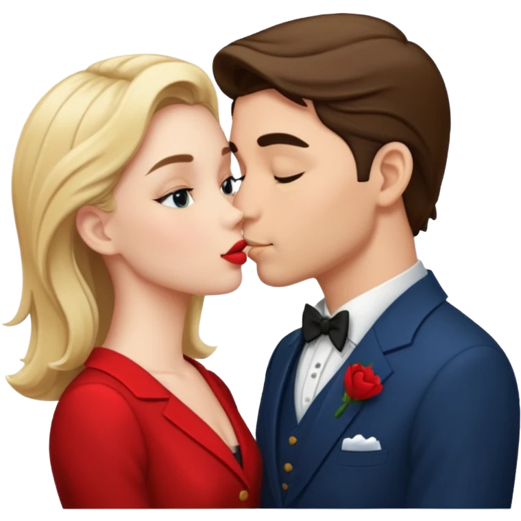 make them kiss, and they shall be dressed emoji