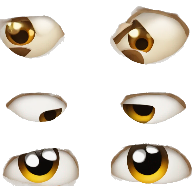 One eye wide with fear, one eyewide with anger emoji