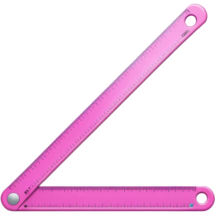 Ruler pink emoji
