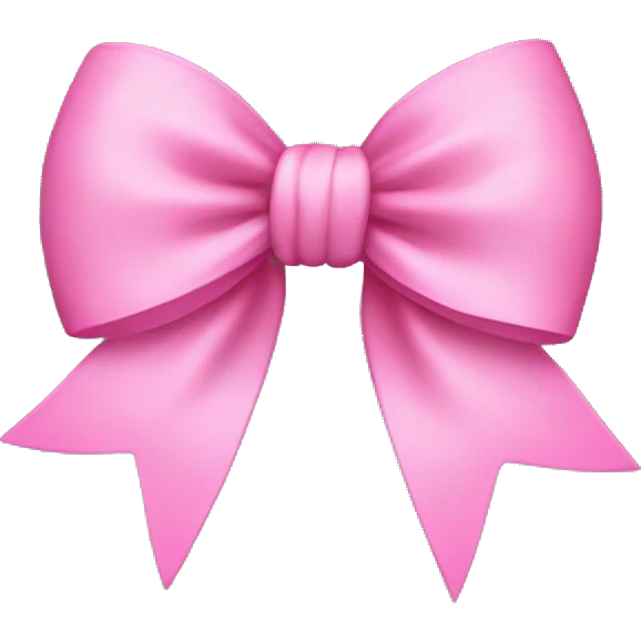 pink bow emoji