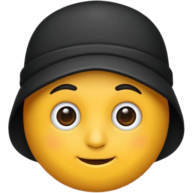 Siyah şapka emoji